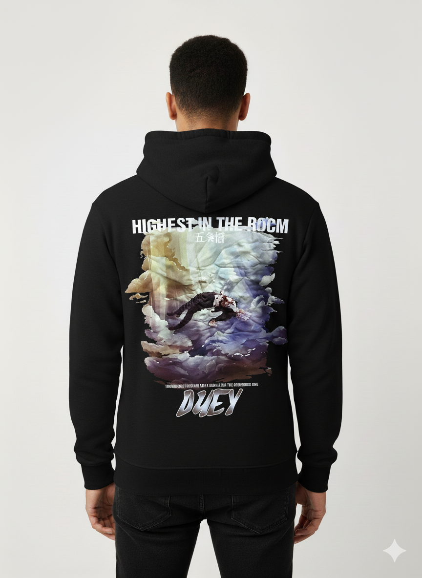 hoodie- Printed -Oversized cotton