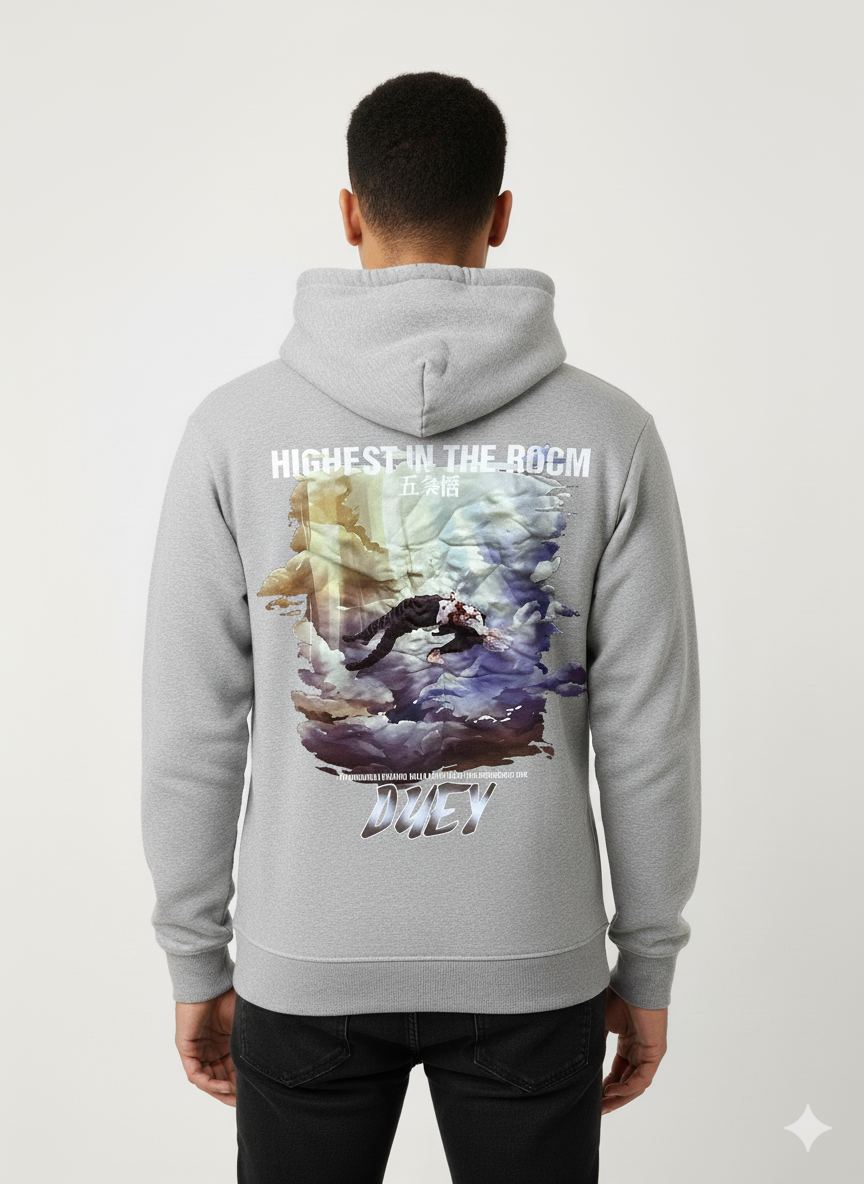 hoodie- Printed -Oversized cotton