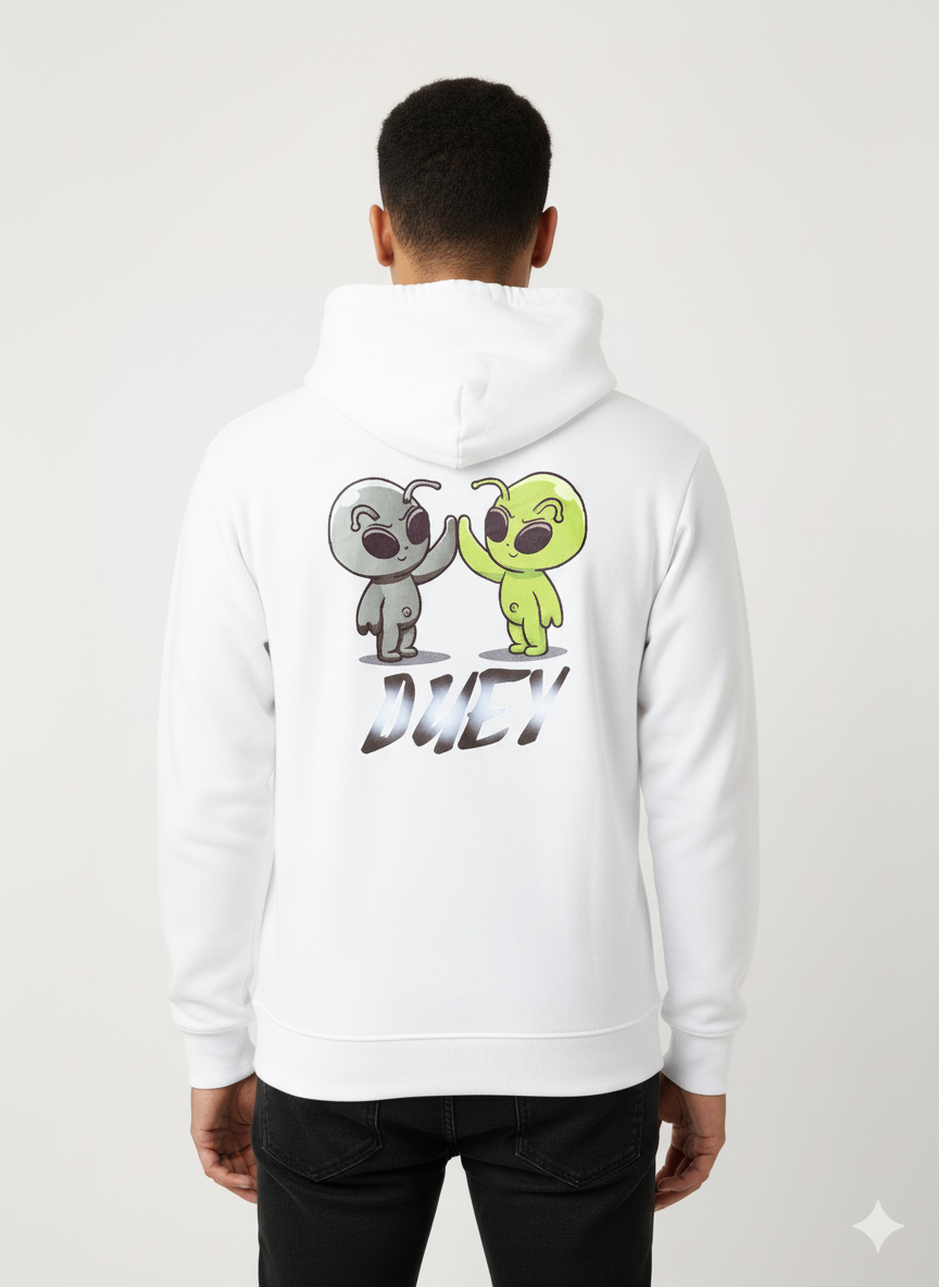 hoodie- Printed -Oversized cotton