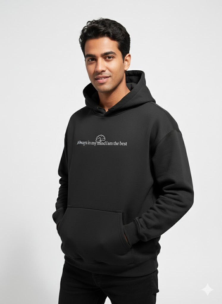 hoodie- Printed -Oversized cotton